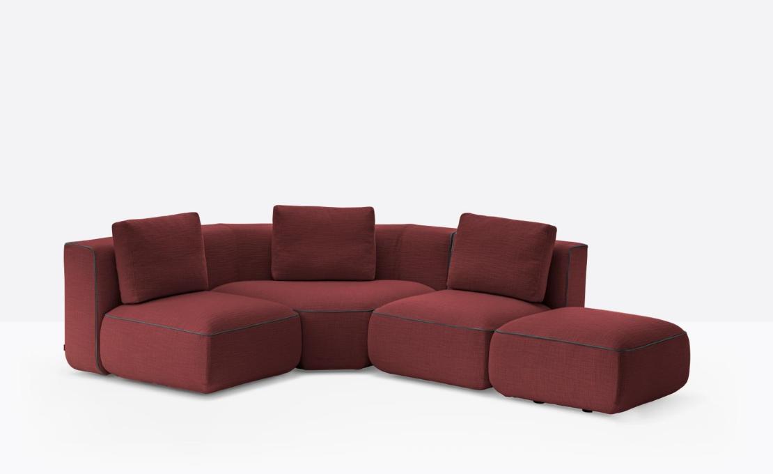 Модульный диван Jeff от Pedrali - дизайн Patrick Norguet