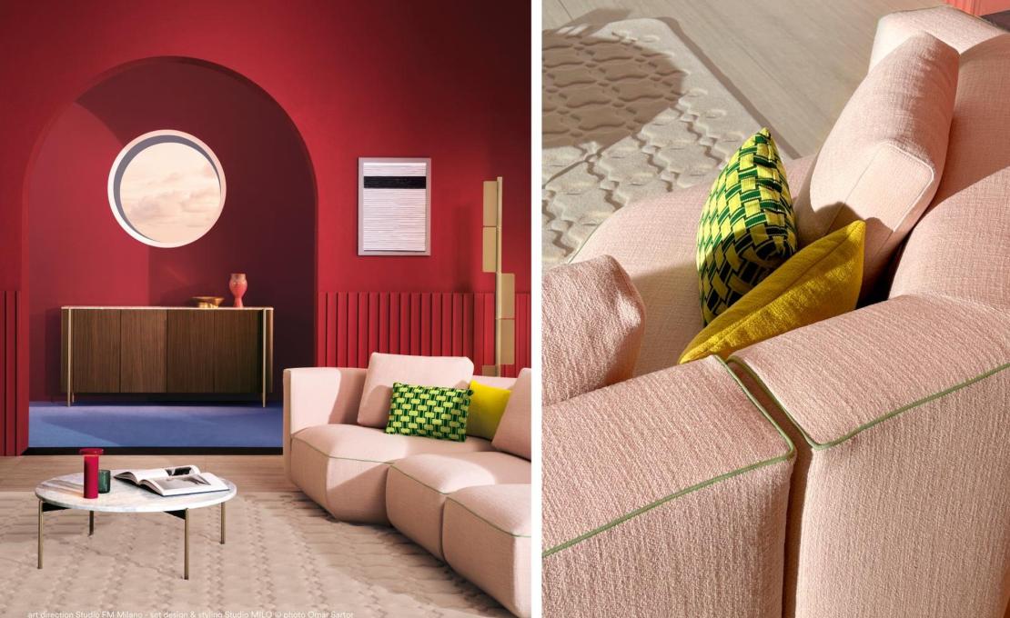 Модульный диван Jeff от Pedrali - дизайн Patrick Norguet