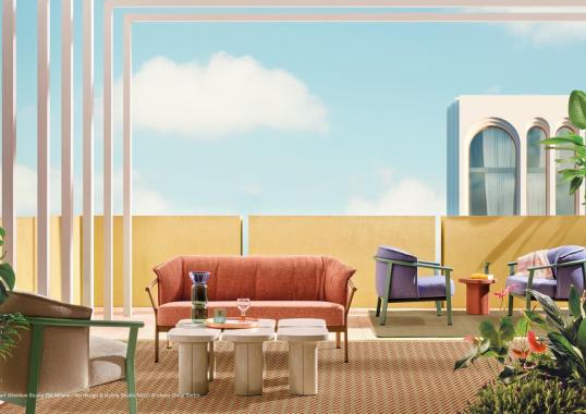 Двухместный диван Lamorisse 3682 от фабрики Pedrali