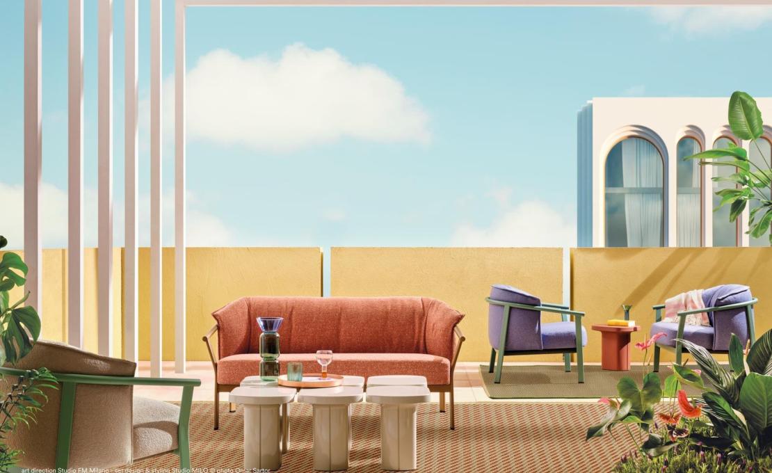 Двухместный диван Lamorisse 3682 от фабрики Pedrali