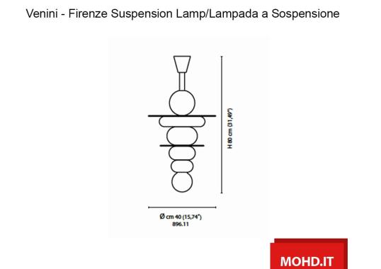Подвесные светильники модель Firenze Lampada a Sospensione от фабрики Venini