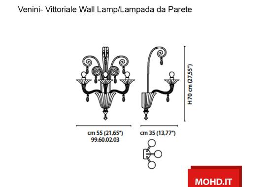 Бра модель Vittoriale Lampada da Parete от фабрики Venini