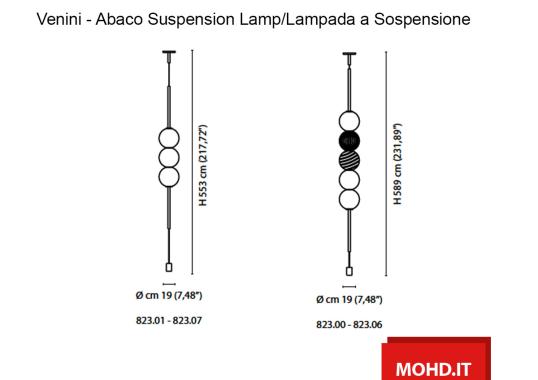 Подвесные светильники модель Abaco Lampada a Sospensione от фабрики Venini