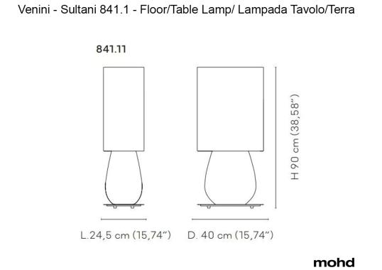 Торшеры модель Sultani 841.11 Table/Floor Lamp от фабрики Venini