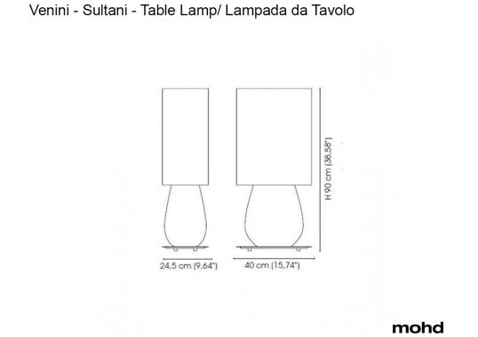 Настольные лампы модель Sultani 841.10 Table Lamp от фабрики Venini