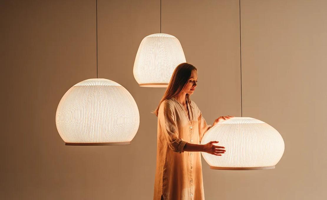 Потолочный светильник модель Knit фабрики Vibia - дизайнер Мейке Харде