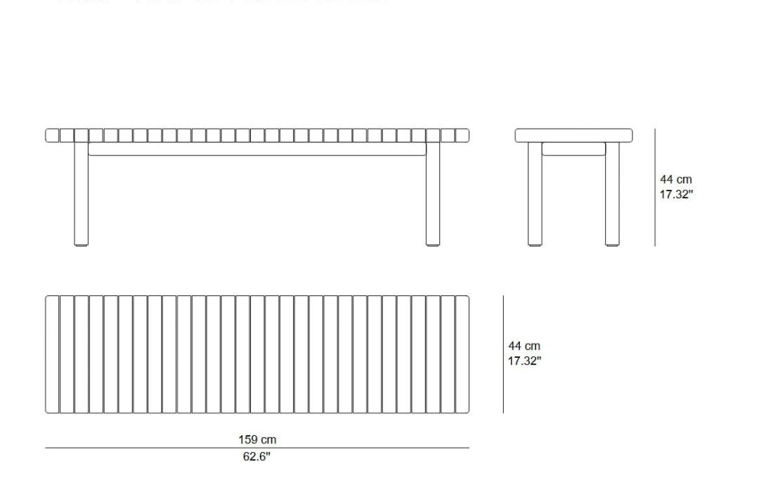Банкетки модель Vis à Vis Bench от фабрики Tribù