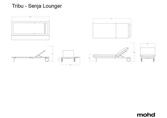 Стулья модель Senja Lounger от фабрики Tribù