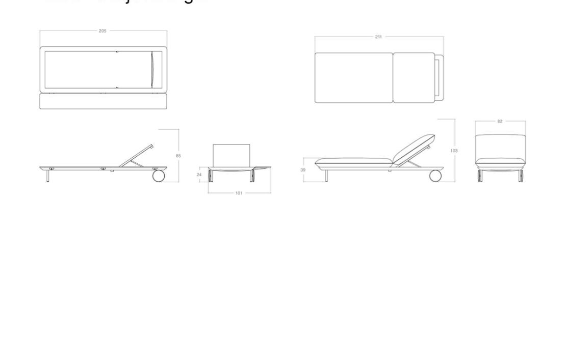 Стулья модель Senja Lounger от фабрики Tribù