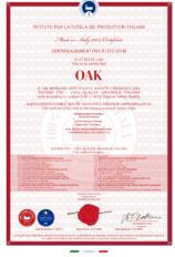 Подтвержденная подлинность – сертификат фабрики OAK