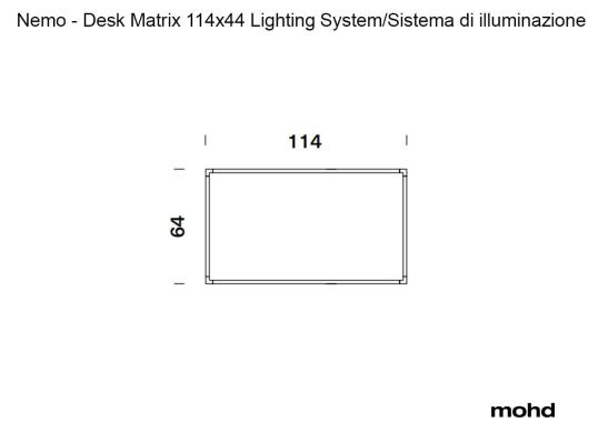 Письменный стол модель Desk Matrix 114x44 Vertical от фабрики Nemo