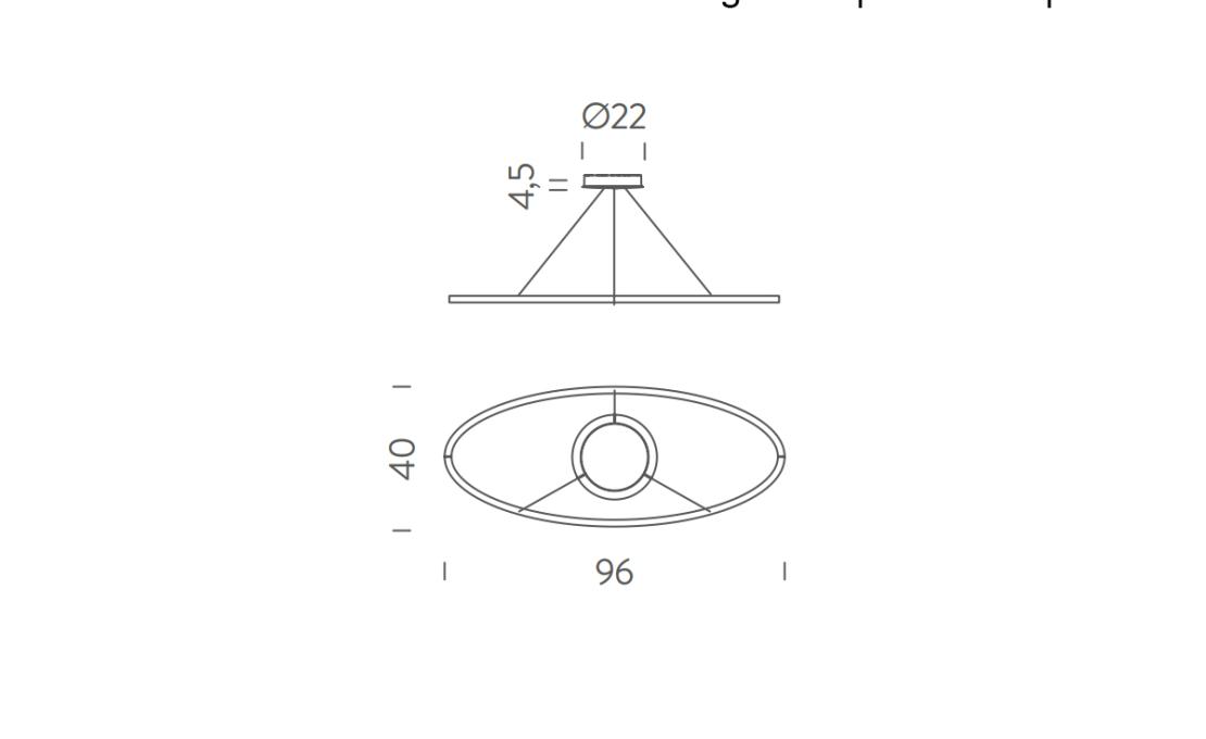 Подвесной светильник модель Ellisse Minor Pendant - Downlight от фабрики Nemo