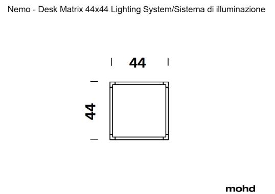 Письменный стол модель Desk Matrix 44x44 Vertical от фабрики Nemo