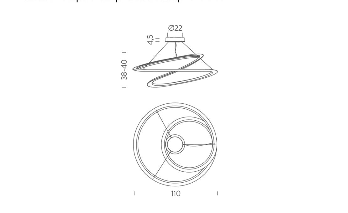 Подвесной светильник модель Kepler Suspension Lamp 2700°K от фабрики Nemo