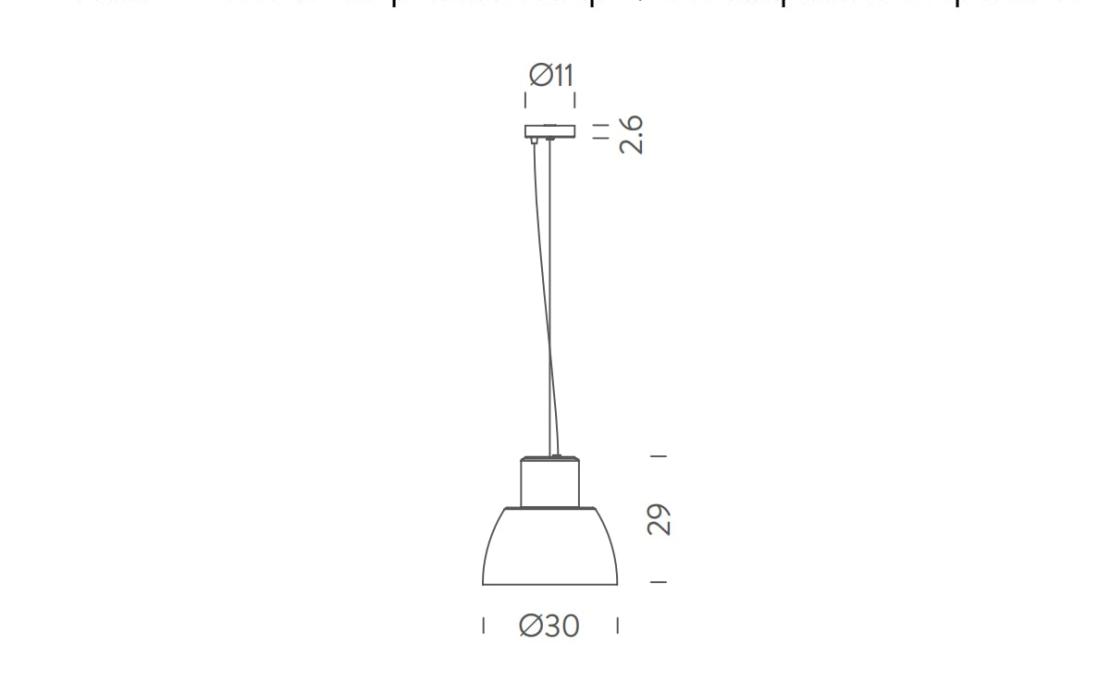 Подвесной светильник модель Lorosae Suspension Lamp - Ø30 от фабрики Nemo
