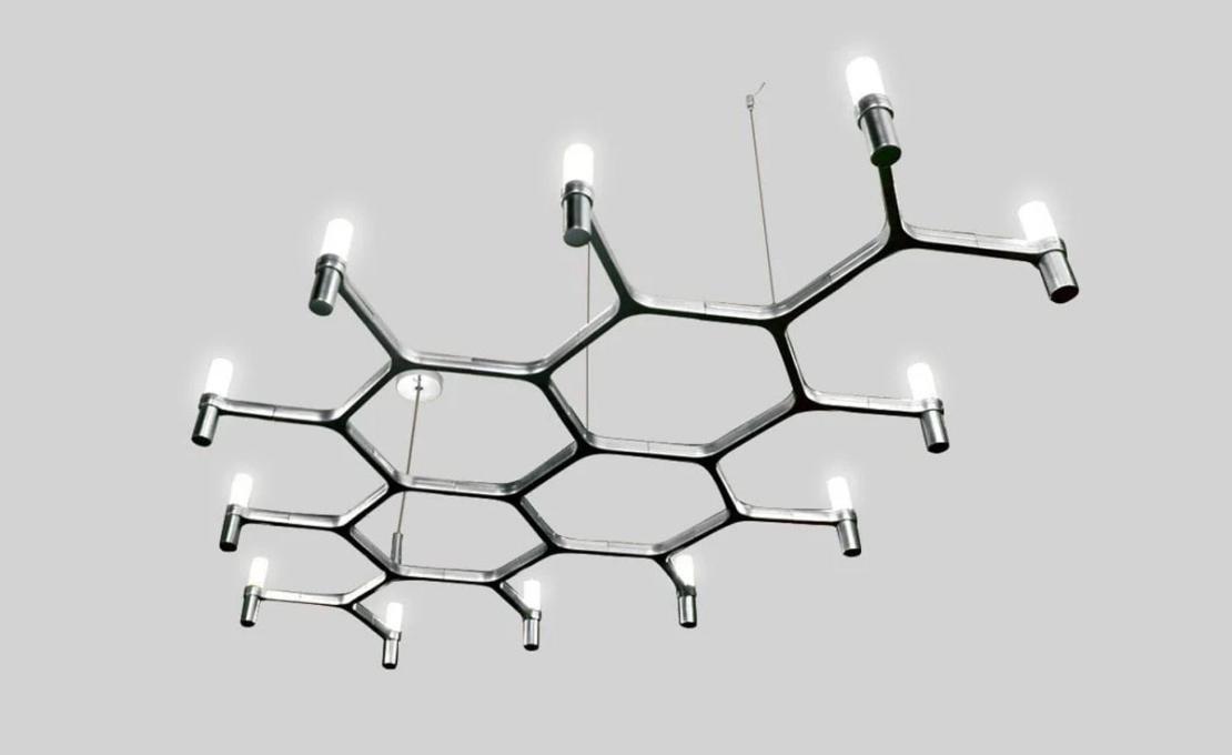 Подвесной светильник модель Crown Plana Mega Lampada a Sospensione от фабрики Nemo