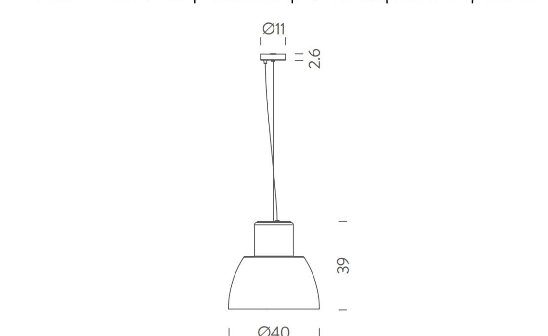 Подвесной светильник модель Lorosae Suspension Lamp - Ø40 от фабрики Nemo