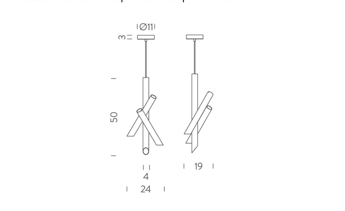 Подвесной светильник модель Tubes 3 Suspension Lamp - US 120V от фабрики Nemo