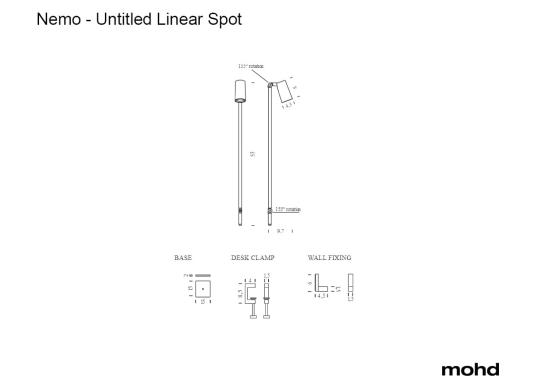 Бра модель Untitled Mini Linear Spot - Collection от фабрики Nemo