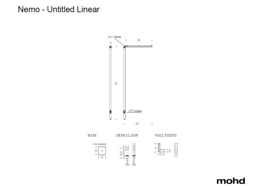 Бра модель Untitled Mini Linear - Collection от фабрики Nemo