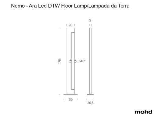Торшер Ara Led DTW Floor Lamp от Nemo image 3
