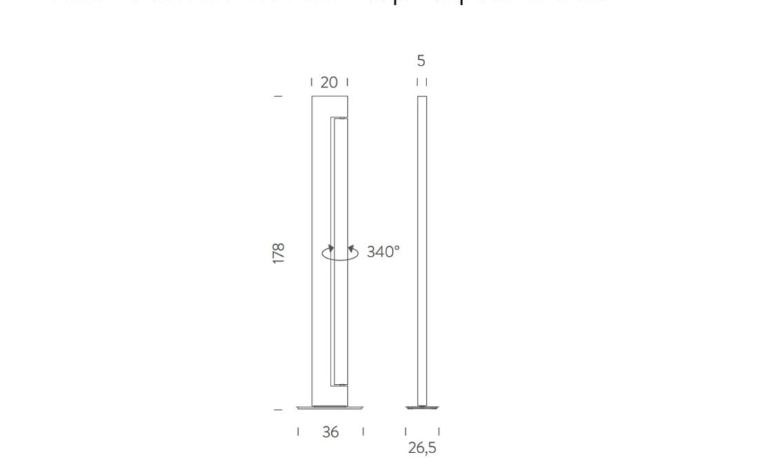 Торшер модель Ara Led DTW Floor Lamp от фабрики Nemo