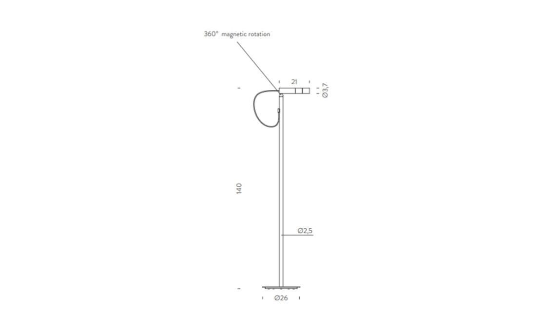 Торшер модель Type Floor Lamp от фабрики Nemo