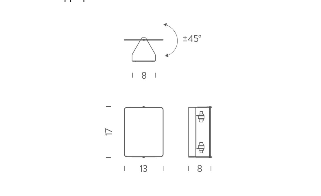 Бра модель Applique A Volet Pivotant R7s от фабрики Nemo