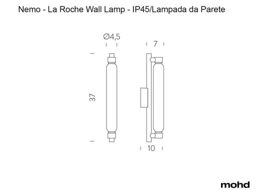 Бра модель La Roche Wall Lamp - IP45 от фабрики Nemo