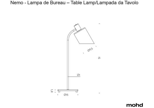 Настольная лампа модель Lampe de Bureau - Table Lamp от фабрики Nemo