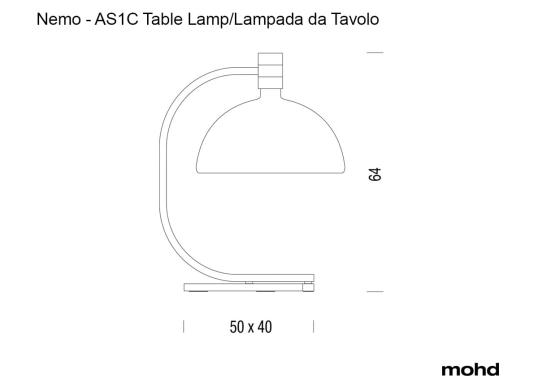 Настольная лампа модель AS1C Lampada da Tavolo от фабрики Nemo