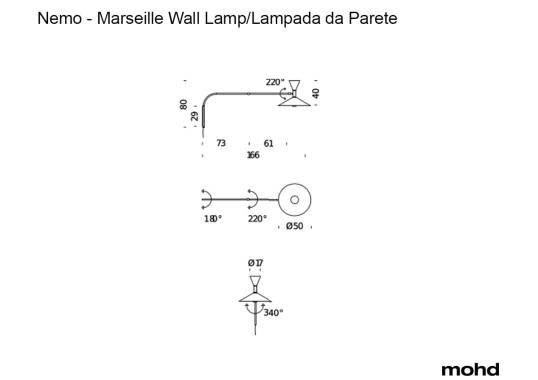 Бра модель Marseille Wall Lamp от фабрики Nemo