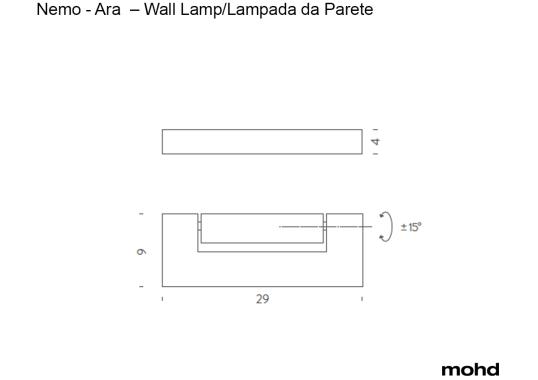Бра модель Ara Parete Led от фабрики Nemo