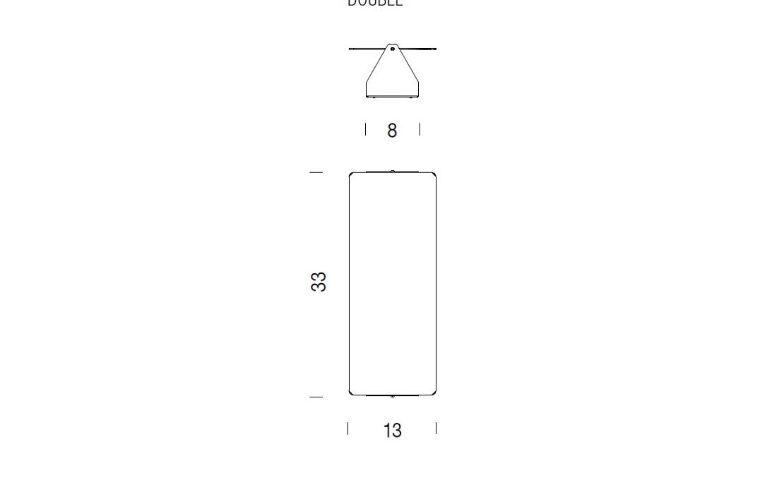 Бра модель Applique A Volet Pivotant Double LED от фабрики Nemo