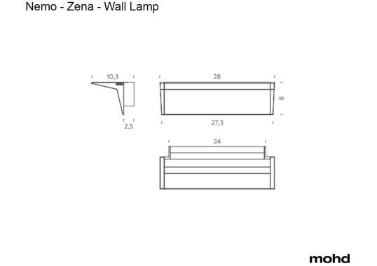 Бра модель Zena Track – Wall Lamp от фабрики Nemo