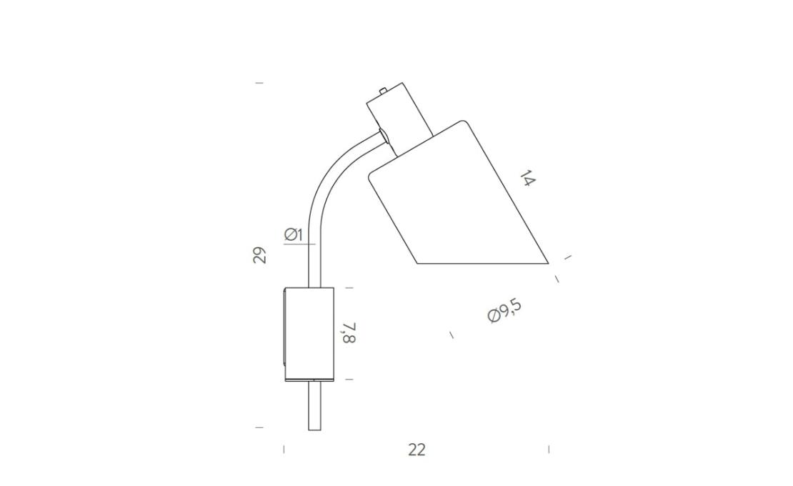 Бра модель Lampe de Bureau - Wall Lamp от фабрики Nemo