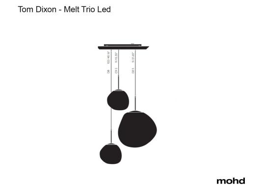 Подвесной светильник модель Melt Trio Round Pendant System от фабрики Tom Dixon