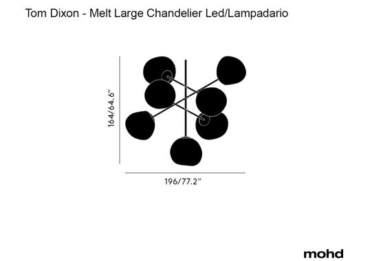 Люстра модель Melt Led Chandelier Large от фабрики Tom Dixon