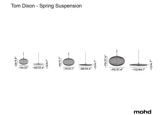 Подвесной светильник модель Spring Lampada a Sospensione от фабрики Tom Dixon