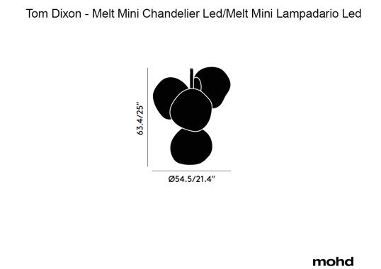 Люстра модель Melt Mini Chandelier Led от фабрики Tom Dixon