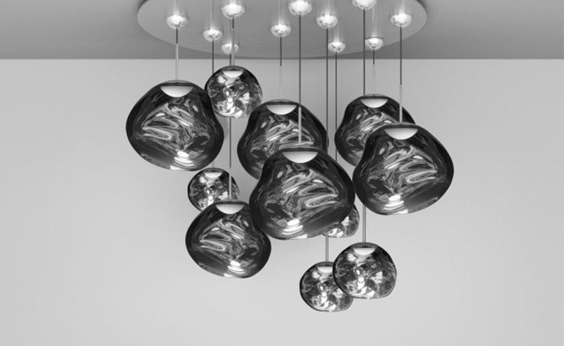 Подвесной светильник модель Melt Mega Round Pendant System от фабрики Tom Dixon