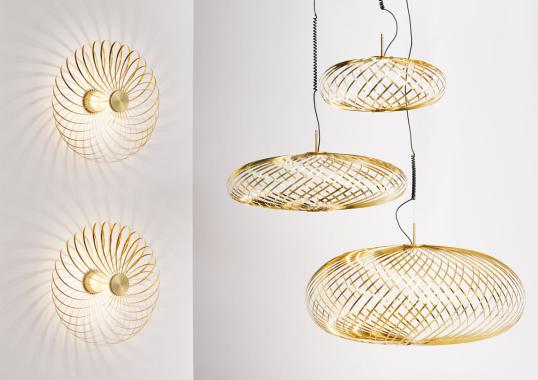 Подвесной светильник модель Spring Suspension Lamp - Brass от фабрики Tom Dixon