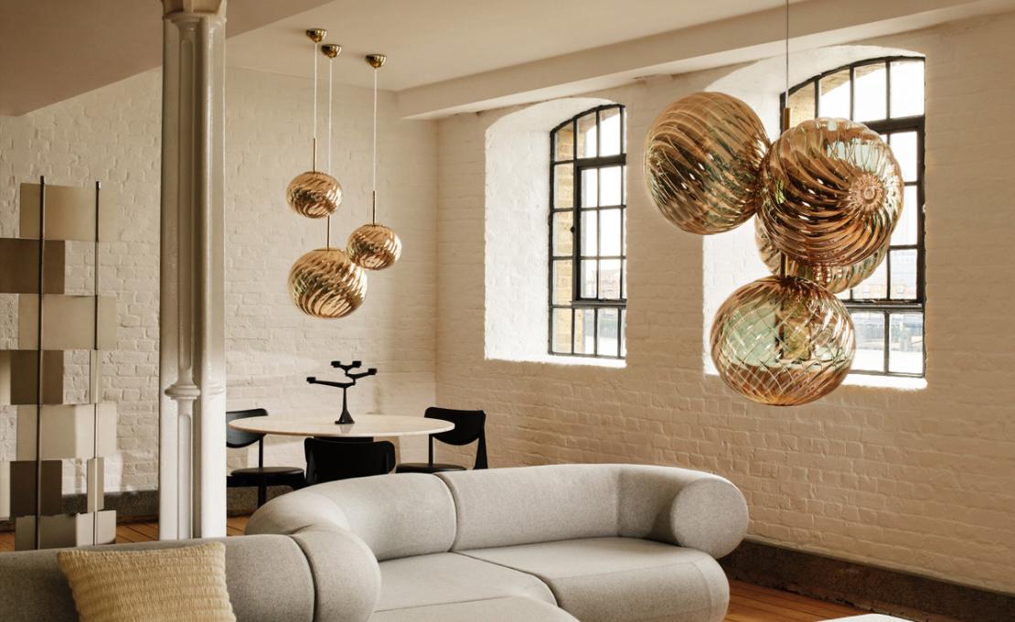 Подвесной светильник модель Whirl 30 Suspension Lamp от фабрики Tom Dixon