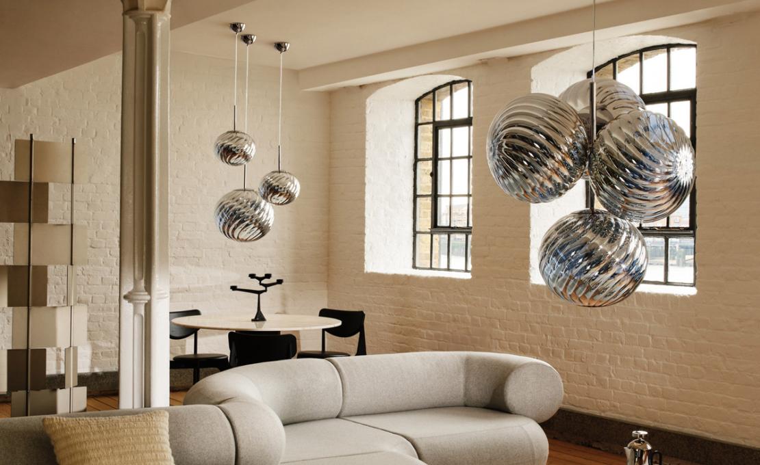 Подвесной светильник модель Whirl 30 Suspension Lamp от фабрики Tom Dixon