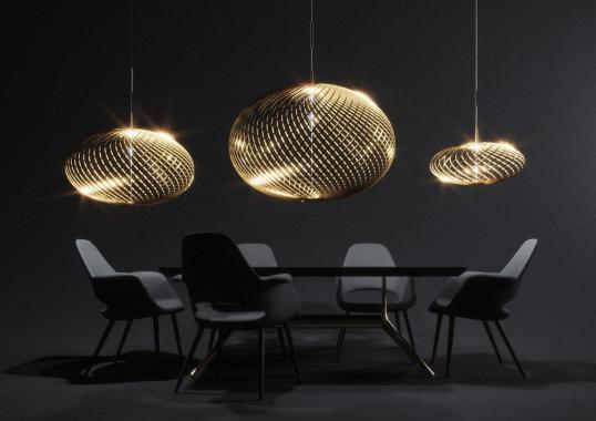 Подвесной светильник модель Spring Suspension Lamp - Brass от фабрики Tom Dixon