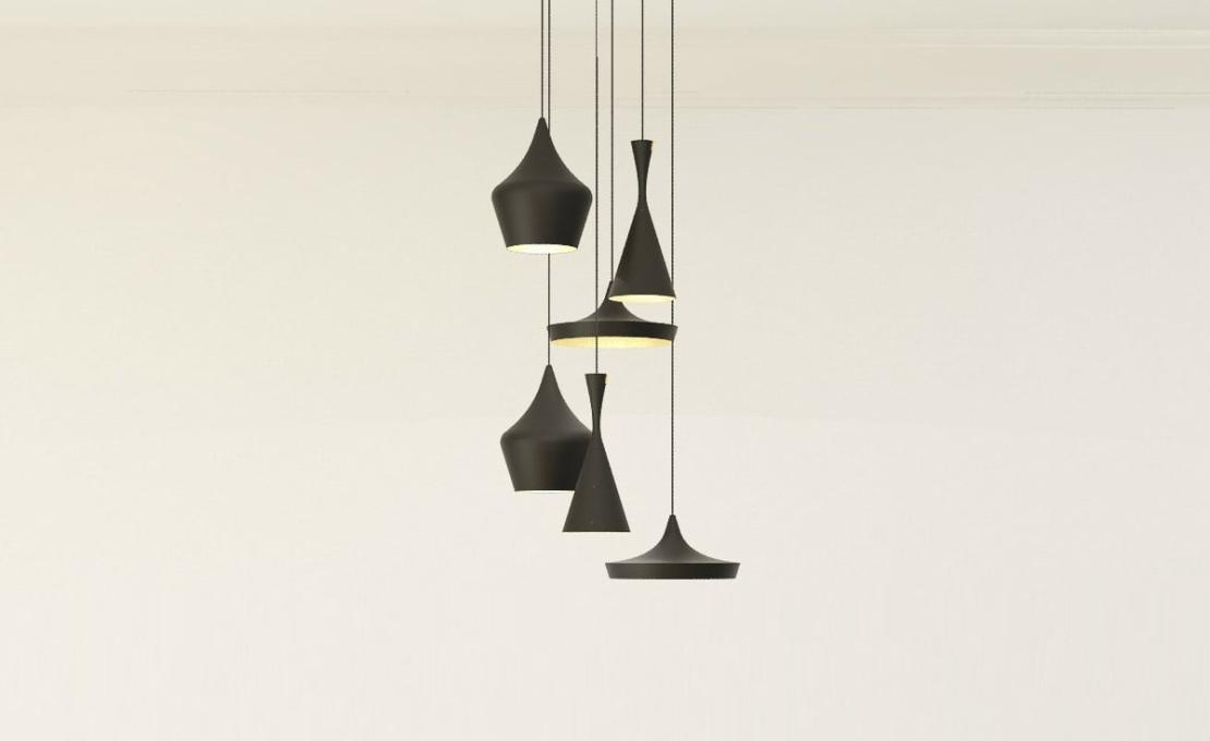 Люстра модель BEAT TRIO ROUND LED от фабрики Tom Dixon