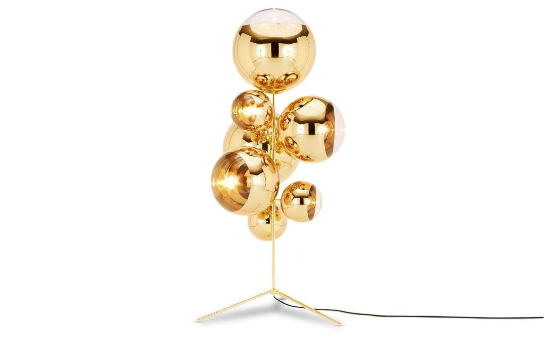 Люстра модель Mirror Ball Stand Chandelier Gold от фабрики Tom Dixon