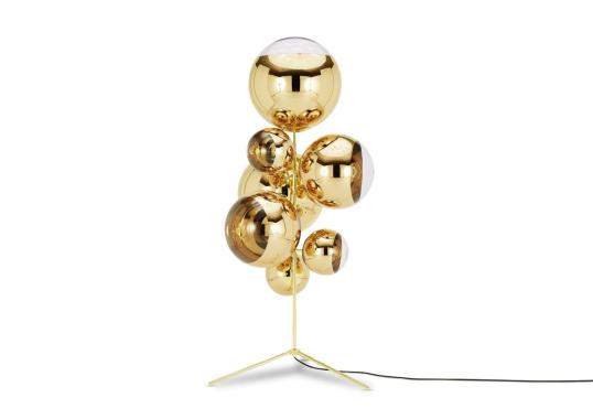 Люстра модель Mirror Ball Stand Chandelier Gold от фабрики Tom Dixon