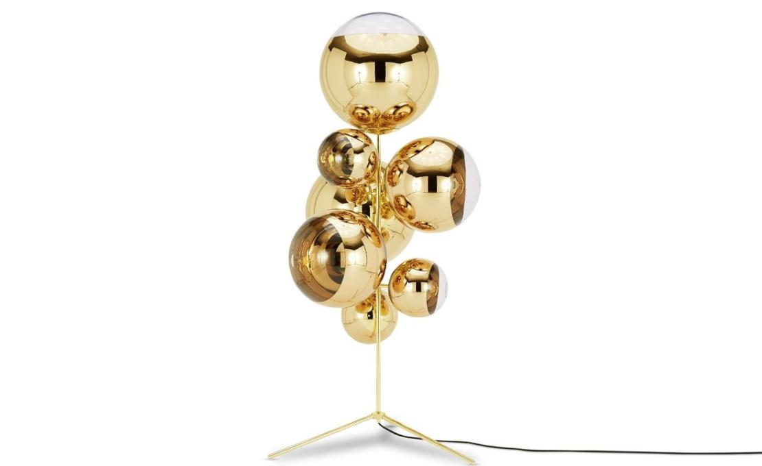 Люстра модель Mirror Ball Stand Chandelier Gold от фабрики Tom Dixon