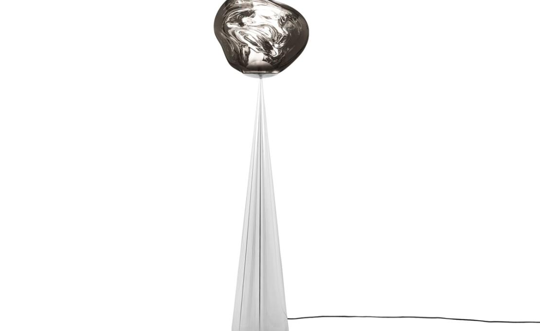 Торшер модель Melt Cone Fat Floor Lamp Led - Silver Cone от фабрики Tom Dixon